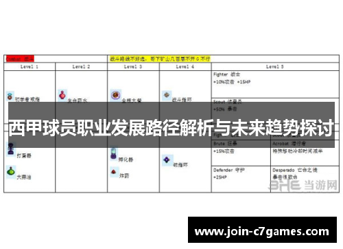 西甲球员职业发展路径解析与未来趋势探讨